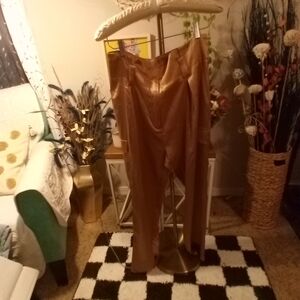 JB by Julie Brown Gold Satin Pants